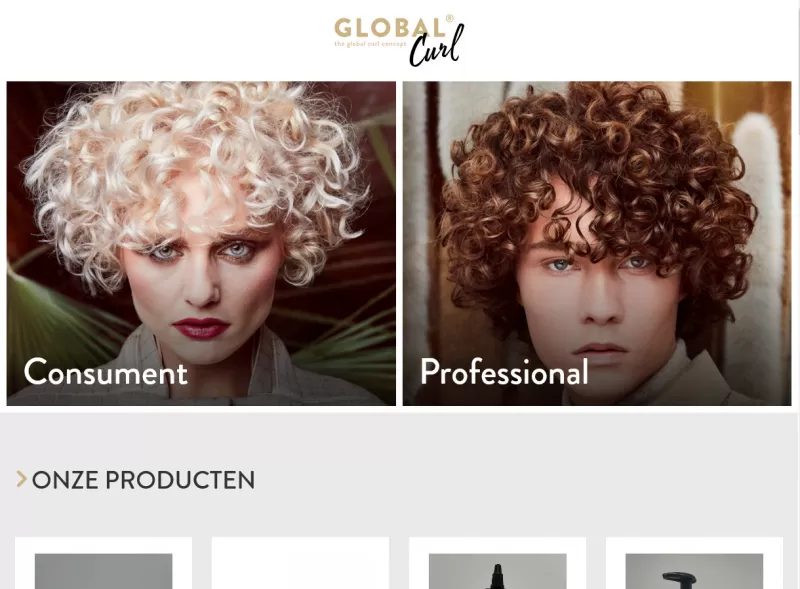 GlobalCurl.com een online platform voor een totaalconcept voor krullen.